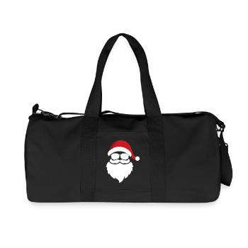cool santa - Recycled Canvas Sports Bag by Stanley/Stella - black - Front