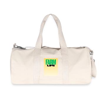 Farm Life Bold Typography - Recycled Canvas Sports Bag by Stanley/Stella - natural - Front