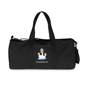 Je ne suis pas gentil aujourd’hui – Canard drôle - Sac de sport en toile recyclée Stanley/Stella - noir - Devant