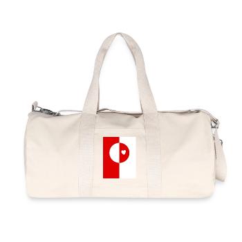 Drapeau du Groenland - Sac de sport en toile recyclée Stanley/Stella - blanc naturel - Devant