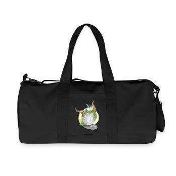 02. Bewahrerseele - Recycelte Canvas-Sporttasche von Stanley/Stella - Schwarz - Vorne