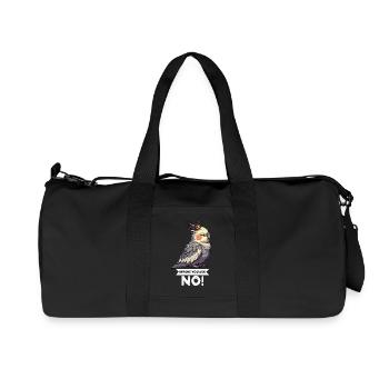Avant que tu ne demandes, pas de calopsitte - Sac de sport en toile recyclée Stanley/Stella - noir - Devant