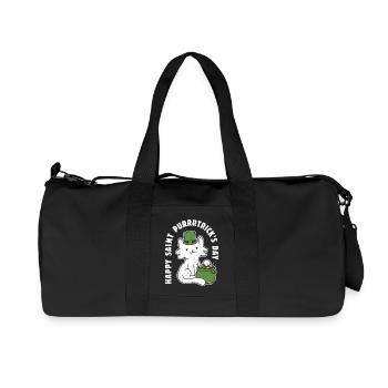 Bonne fête de la Saint-Purrtrick - Sac de sport en toile recyclée Stanley/Stella - noir - Devant