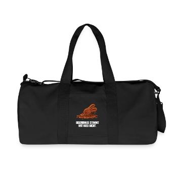 Hasi Ostern Schokohase lustig - Recycelte Canvas-Sporttasche von Stanley/Stella - Schwarz - Vorne