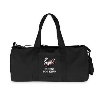 Feeling Dog Tired Berner Sennenhund Sennenhunde  - Recycelte Canvas-Sporttasche von Stanley/Stella - Schwarz - Vorne