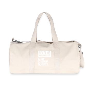 Hockey - Sac de sport en toile recyclée Stanley/Stella - blanc naturel - Devant