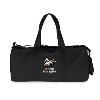 Feeling Dog Tired Australian Shepherd Aussiehalter - Recycelte Canvas-Sporttasche von Stanley/Stella - Schwarz - Vorne