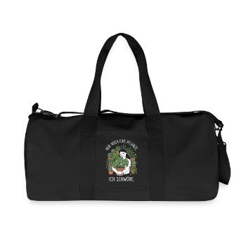 Nur noch eine Pflanze - Urban Jungle Design - Recycelte Canvas-Sporttasche von Stanley/Stella - Schwarz - Vorne