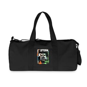 loutre drôle - Sac de sport en toile recyclée Stanley/Stella - noir - Devant