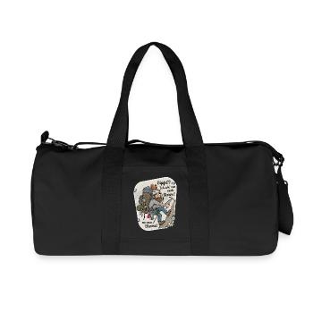 Gipfel Sterne Klettern Humor - Recycelte Canvas-Sporttasche von Stanley/Stella - Schwarz - Vorne