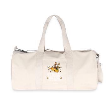 Bier reiten Spruch lustig - Recycelte Canvas-Sporttasche von Stanley/Stella - Naturweiß - Vorne