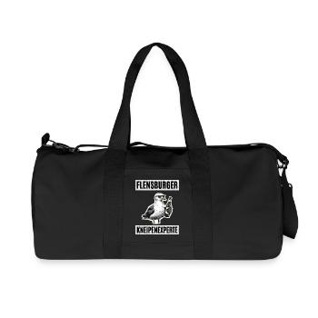Flensburger Kneipen Experte - Recycelte Canvas-Sporttasche von Stanley/Stella - Schwarz - Vorne