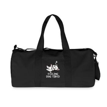 Feeling Dog Tired West highland terrier Westie  - Recycelte Canvas-Sporttasche von Stanley/Stella - Schwarz - Vorne