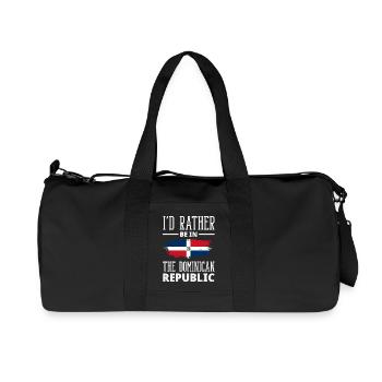 Dominican Republic Flag Dom Rep Pride - Recycled Canvas Sports Bag by Stanley/Stella - black - Front