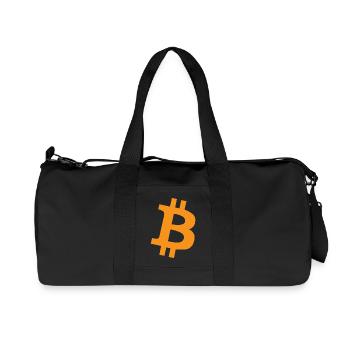 Orange Pill - Bitcoin, Bitcoiner Geschenkidee - Recycelte Canvas-Sporttasche von Stanley/Stella - Schwarz - Vorne