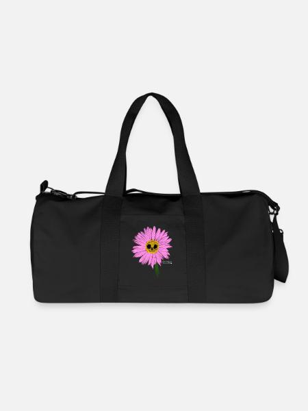 Pink Daisy - Sac de sport en toile recyclée Stanley/Stella - noir