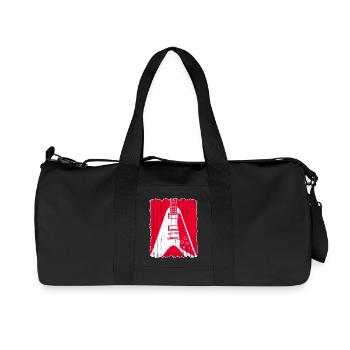 Graffiti Guitar Silhouette - Recycled Canvas Sports Bag by Stanley/Stella - black - Front