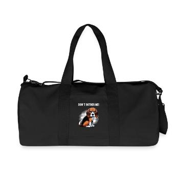 Don't Bother Me Beagle Beagle Owner Beagle Holder - Recycled Canvas Sports Bag by Stanley/Stella - black - Front