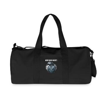 Nerv Mich Nicht Graupapagei Graupapageie Papagei - Recycelte Canvas-Sporttasche von Stanley/Stella - Schwarz - Vorne