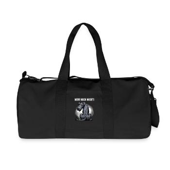 Nerv Mich Nicht Irischer Wolfshund Wolfshundhalter - Recycelte Canvas-Sporttasche von Stanley/Stella - Schwarz - Vorne