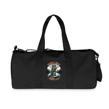 Raccoons SUP Paddleboard Board Stand Up Paddle - Recycled Canvas Sports Bag by Stanley/Stella - black - Front