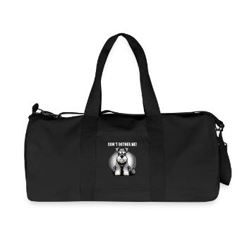 Don't Bother Me Schnauzer Riesenschnauzer  - Recycelte Canvas-Sporttasche von Stanley/Stella - Schwarz - Vorne