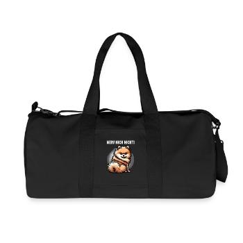 Nerv Mich Nicht Zwergspitz Zwergspitze Spitzhund  - Recycelte Canvas-Sporttasche von Stanley/Stella - Schwarz - Vorne