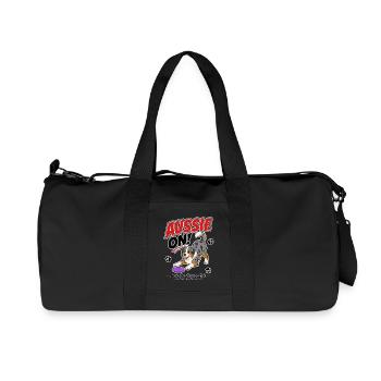 Aussie On! Australian Shepherd - Recycled Canvas Sports Bag by Stanley/Stella - black - Front