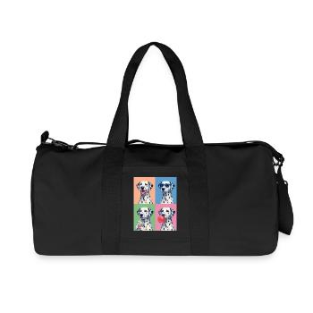 Hunde Dalmatiner Hund - Recycelte Canvas-Sporttasche von Stanley/Stella - Schwarz - Vorne