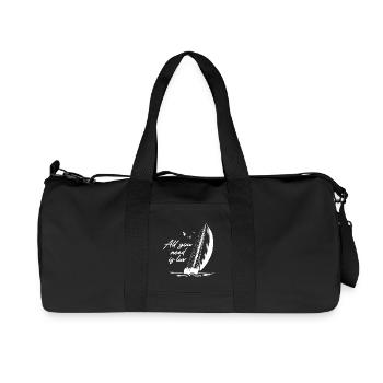 Tout ce dont vous avez besoin, c’est luv - Dire avec voilier - Sac de sport en toile recyclée Stanley/Stella - noir - Devant