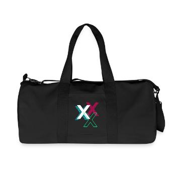 Lettre X - Sac de sport en toile recyclée Stanley/Stella - noir - Devant