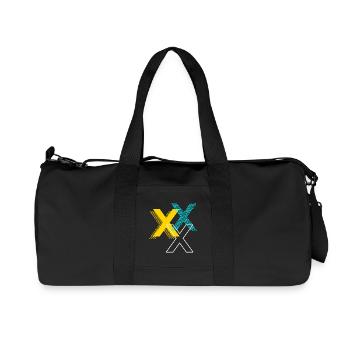 Lettre X - Sac de sport en toile recyclée Stanley/Stella - noir - Devant