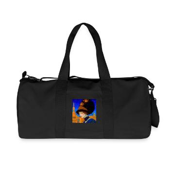 Fantastic person in mask at the Venetian carnival - Recycled Canvas Sports Bag by Stanley/Stella - black - Front