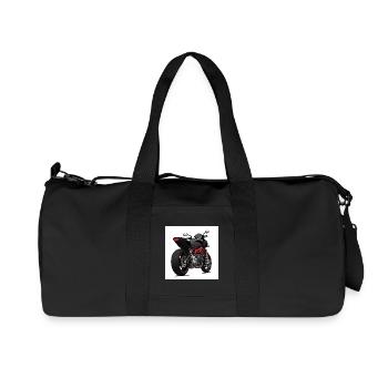 Design de moto noir - Sportif - Sac de sport en toile recyclée Stanley/Stella - noir - Devant