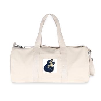 Guitare électrique - Banc - Rock - Rock 'n' Roll - Vintage - Sac de sport en toile recyclée Stanley/Stella - blanc naturel - Devant