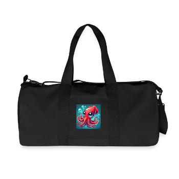 Le sympathique calmar géant : une aventure sDee - Sac de sport en toile recyclée Stanley/Stella - noir - Devant