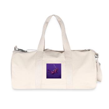 La fascination des grands fonds marins : plongeurs et secrets - Sac de sport en toile recyclée Stanley/Stella - blanc naturel - Devant