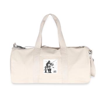 Vom Haken bis zum Fang: Die Welt des Angelns - Recycelte Canvas-Sporttasche von Stanley/Stella - Naturweiß - Vorne