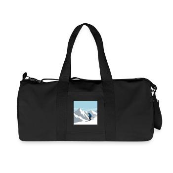 The fascination of skiing in the Alps - Recycled Canvas Sports Bag by Stanley/Stella - black - Front