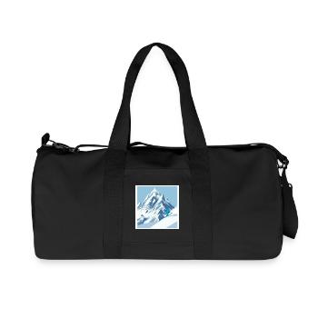 Skiing: Freedom on two boards - Recycled Canvas Sports Bag by Stanley/Stella - black - Front