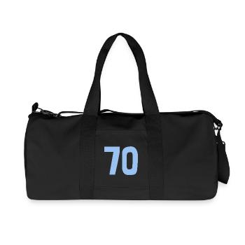 70. 70 YEARS. 70TH ANNIVERSARY. 70TH ANNIVERSARY. - Recycled Canvas Sports Bag by Stanley/Stella - black - Front