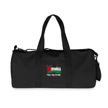 Free Palestine - Recycled Canvas Sports Bag by Stanley/Stella - black - Front