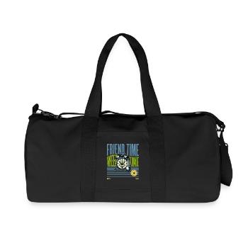 L’heure de l’herbe - Sac de sport en toile recyclée Stanley/Stella - noir - Devant