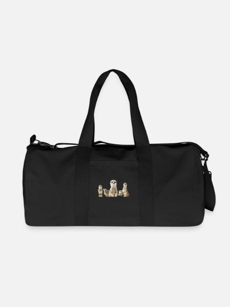 Erdmännchen - Recycelte Canvas-Sporttasche von Stanley/Stella - Schwarz