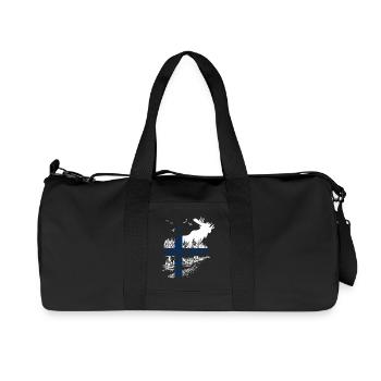 WAPITI FINLANDAIS - Sac de sport en toile recyclée Stanley/Stella - noir - Devant
