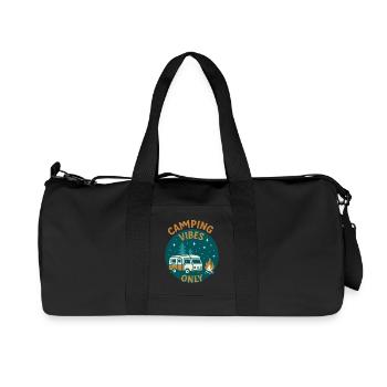 Camping Vibes Only - Leisure Design - Recycled Canvas Sports Bag by Stanley/Stella - black - Front