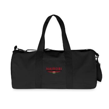 Nairobi fans: T-shirt for Kenya lovers - Recycled Canvas Sports Bag by Stanley/Stella - black - Front