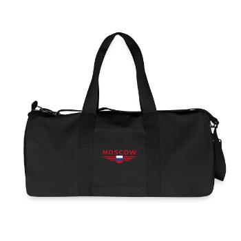 Moscow T-Shirt – Metropolis of Elegance - Recycled Canvas Sports Bag by Stanley/Stella - black - Front