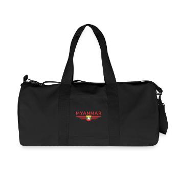 T-shirt Myanmar – Une touche de tradition - Sac de sport en toile recyclée Stanley/Stella - noir - Devant