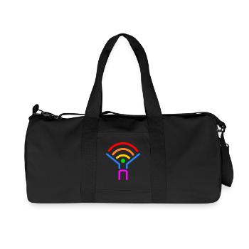 Lgbt - Recycled Canvas Sports Bag by Stanley/Stella - black - Front